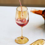 Gold Wine & Champagne Glasses