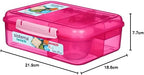 Sistema bento lunch with yoghurt pot 1.65L