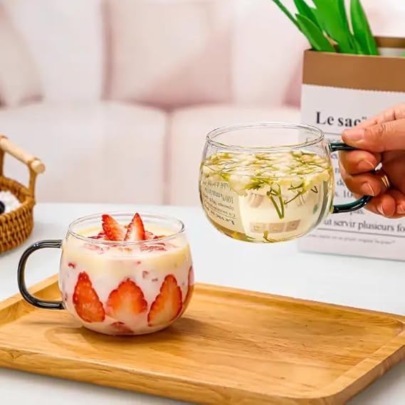 Borosilicate Glass Cups Set of 6
