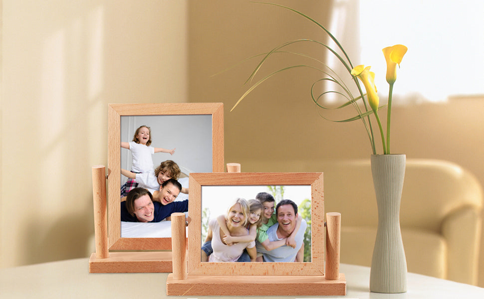 Double-Sided Wood Frame