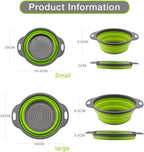 Collapsible Colander Set of 2 Baskets