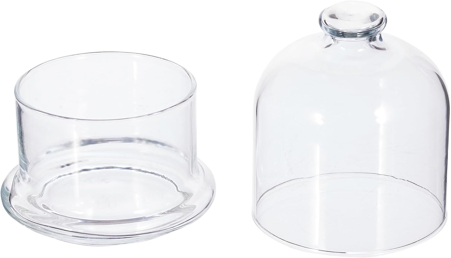 Transparent Glass Candy Box with Lid