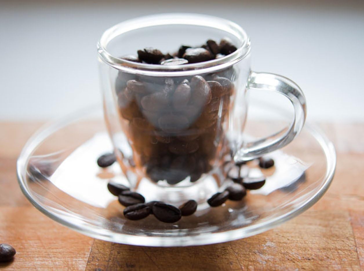 Glass Coffee Cup With Saucer