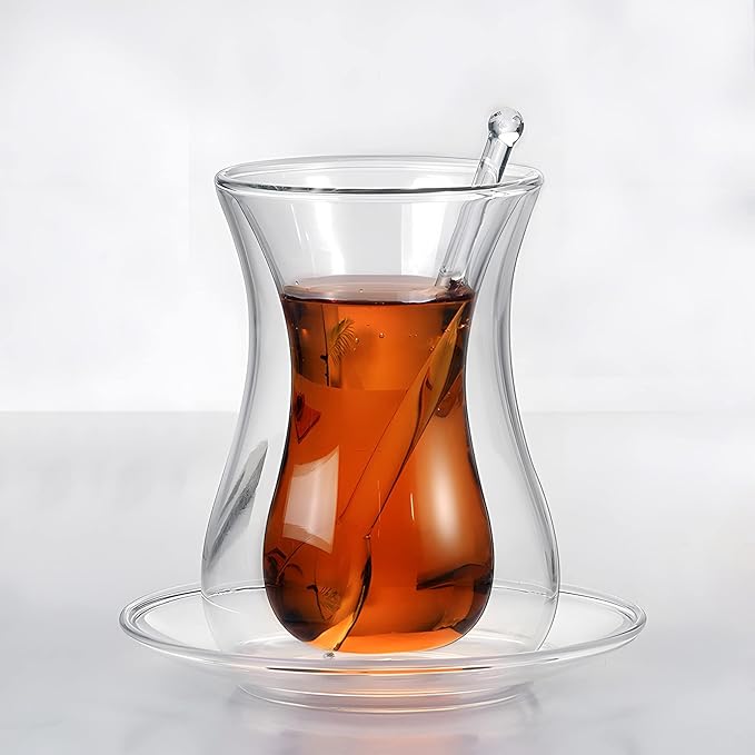Double-Layer Glass Coffee Cup Set