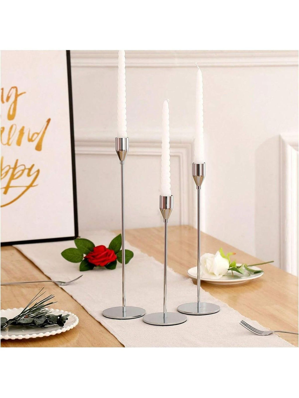 Metal Candle Holders Set of 3