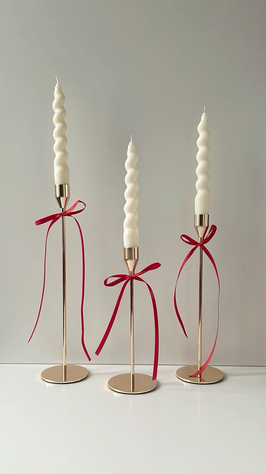 Metal Candle Holders Set of 3