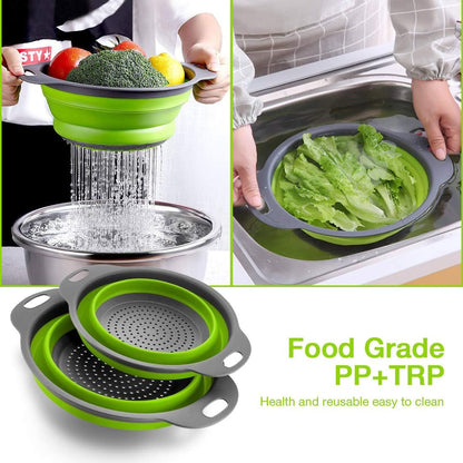 Collapsible Colander Set of 2 Baskets