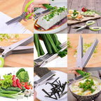 Multipurpose Kitchen Shears with 5 Stainless Steel Blades