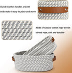 Set Of 2 Rope Storage Basket