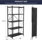 5-Tier Foldable Metal Rack