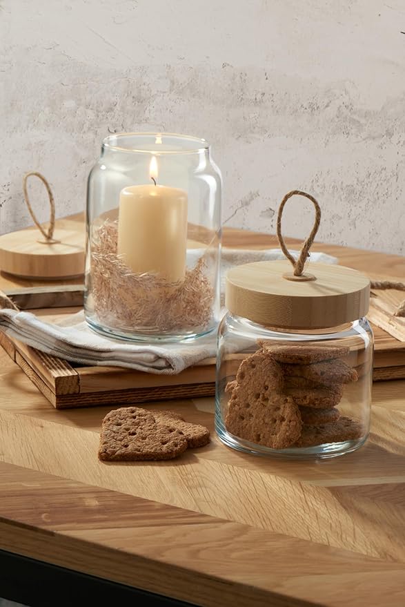 Woody Storage Jar with Lid