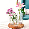 3 pcs Flower Pot with Wooden Base
