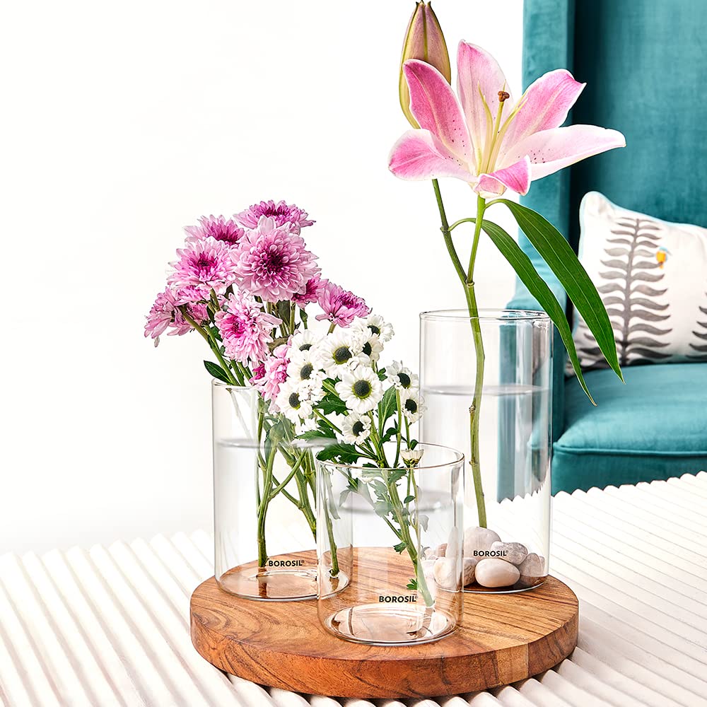 3 pcs Flower Pot with Wooden Base
