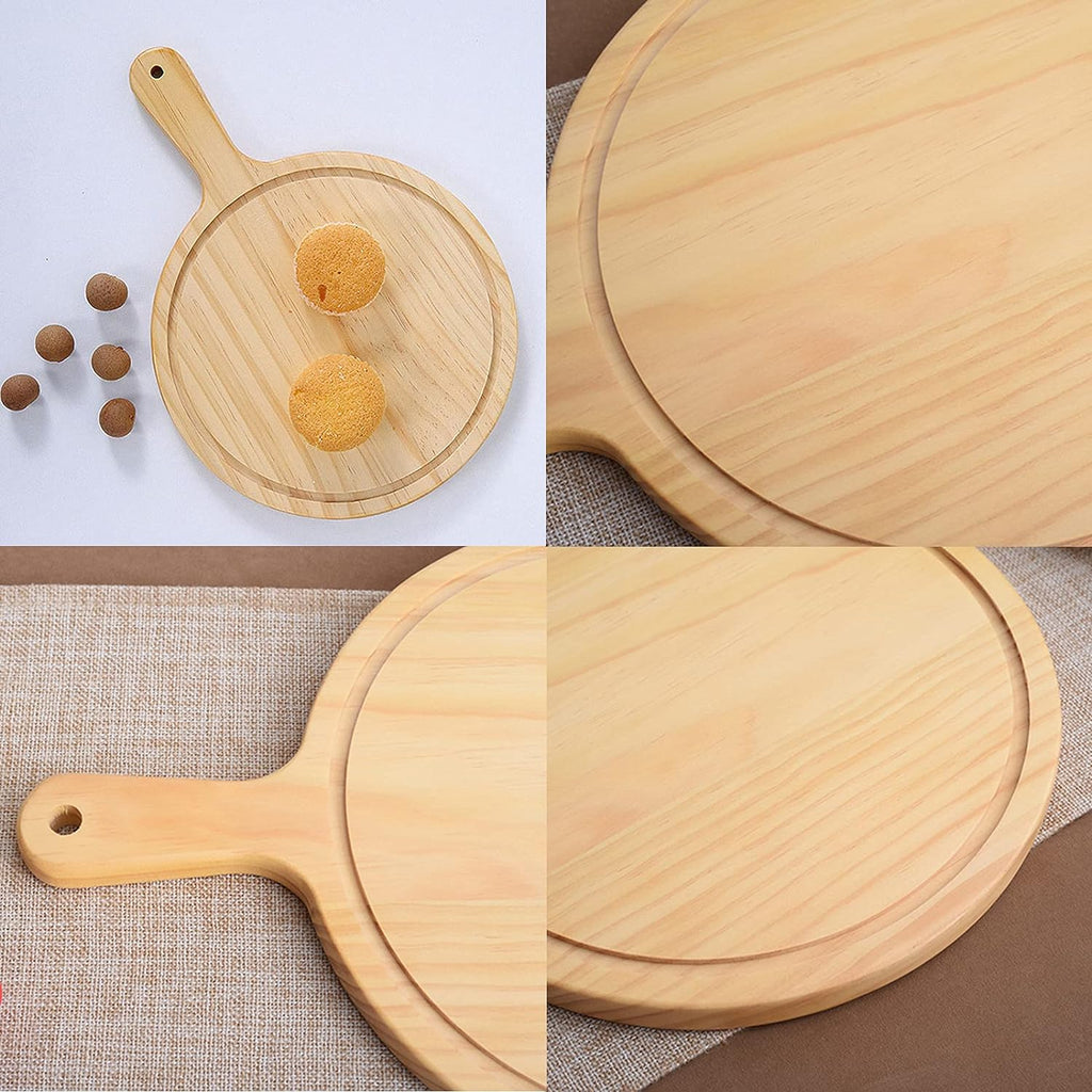 Wooden Pizza Plate with Handle