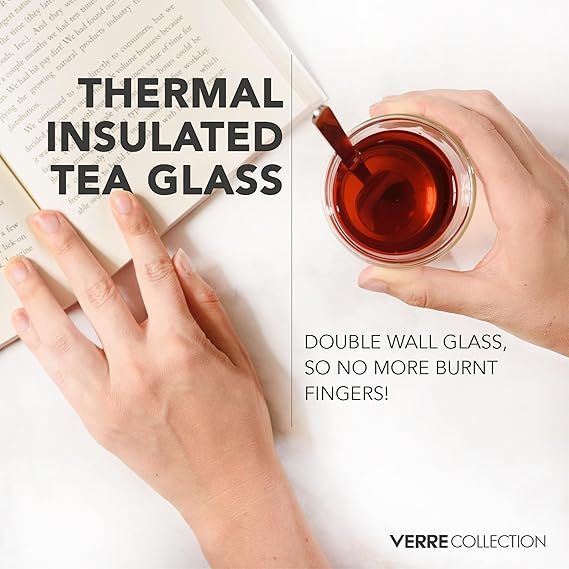 Chai 100ml Double-Walled Thermal Cups Set of 2 pcs
