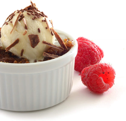 White Porcelain Soufflé Ramekins Cups