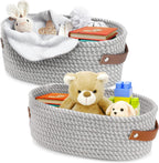 Set Of 2 Rope Storage Basket