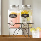 Double Beverage Dispenser with Stand