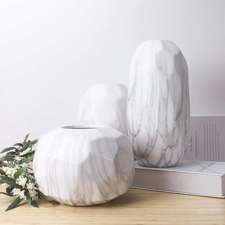 Marbled Porcelain Vase