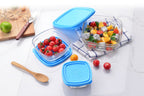 Set of 5 pcs Duralex Glass Freshbox Square