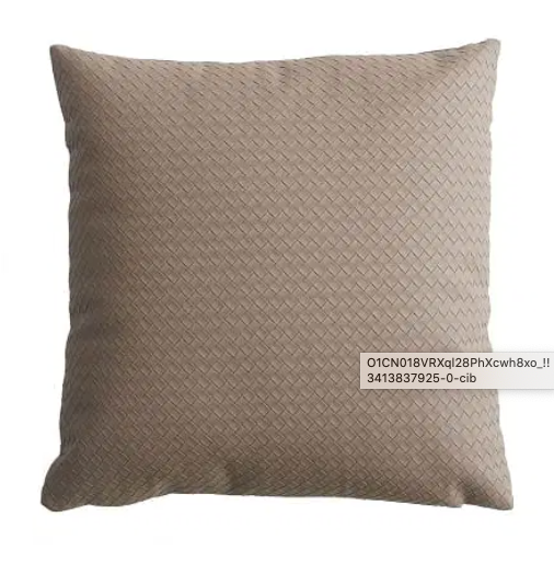 Printed Leather Cushion Cover