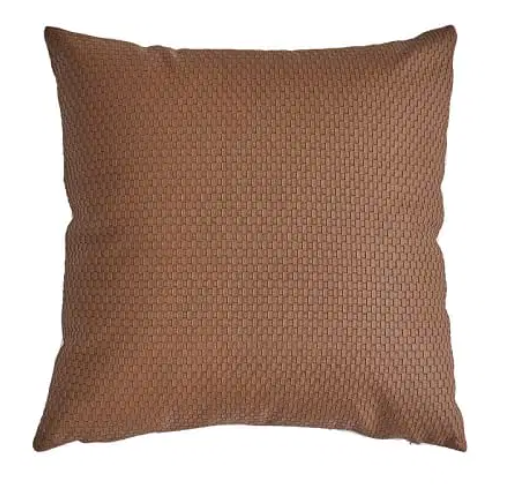 Printed Leather Cushion Cover