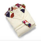 Hooded Bathrobe - Jardin Tropical Vanilla