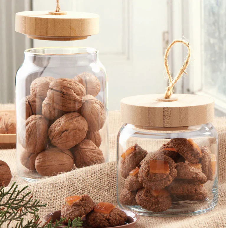 Woody Storage Jar with Lid