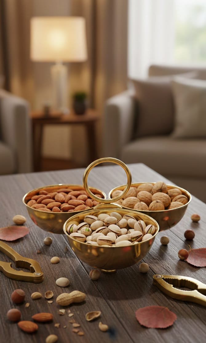 Serving Platter with 3 bowls