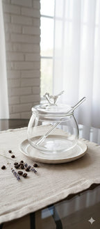 Sugar Pot with Spoon