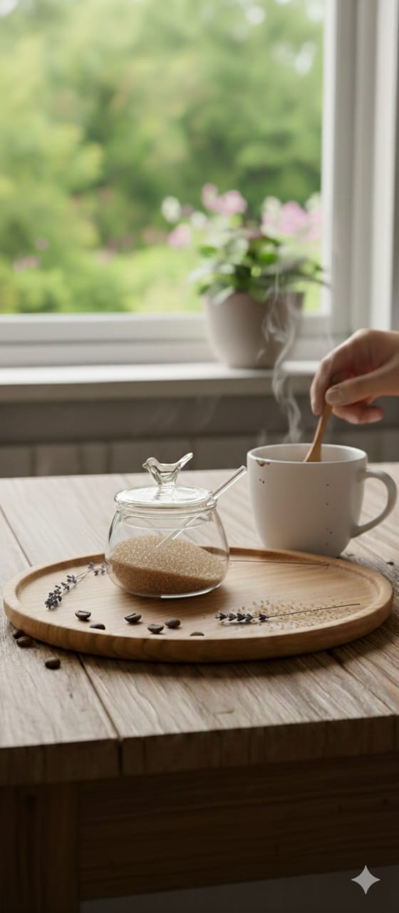 Sugar Pot with Spoon
