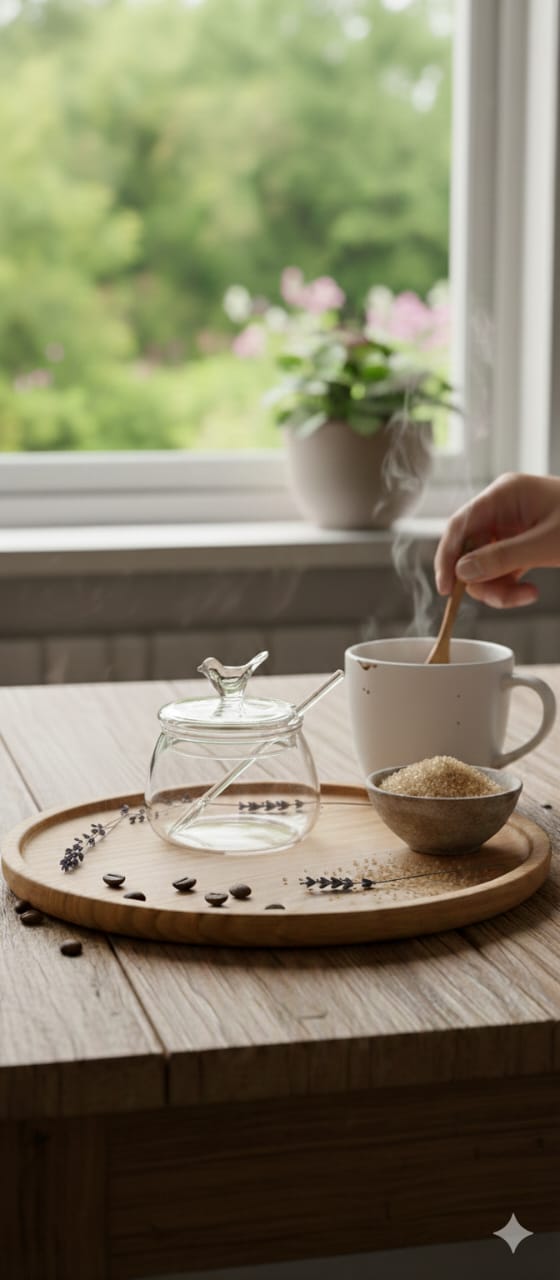 Sugar Pot with Spoon