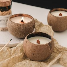Organic Candle in Coconut Wick