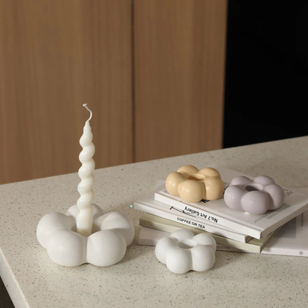 Ceramic Flower Candle Holder