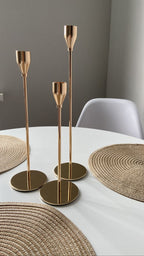 Metal Candle Holders Set of 3