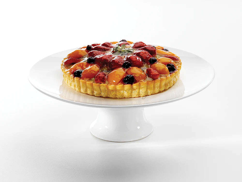 Symphony footed cake platter 30cm