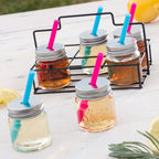 Cucina & Tavola Glass Mug With Straw