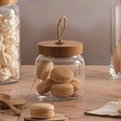 Woody Storage Jar with Lid