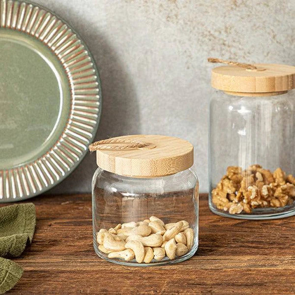 Woody Storage Jar with Lid